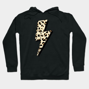 Cheetah Print Lightning Bolt Hoodie